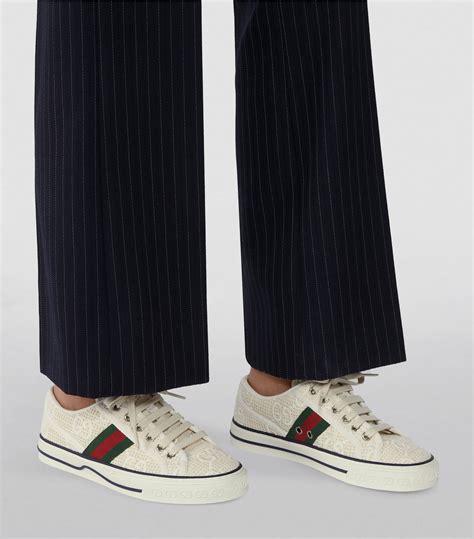 gucci white tennis sneakers|Gucci tennis 1977 price.